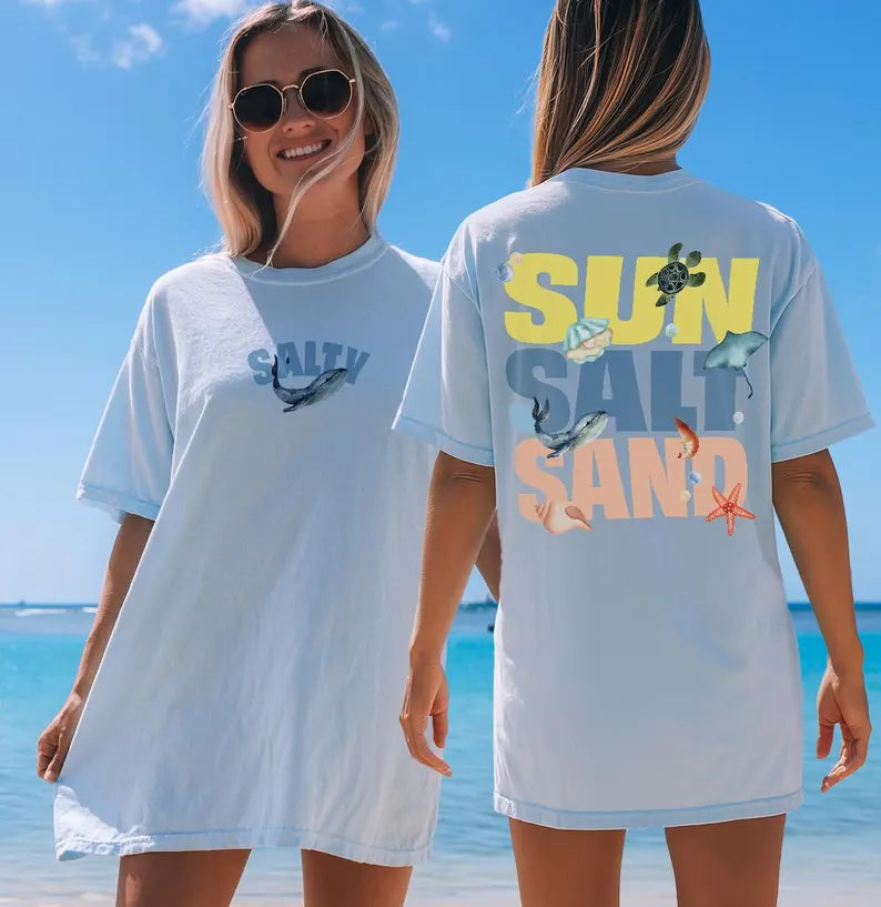 Sea Shirt 🩵 Beach long Tshirt
