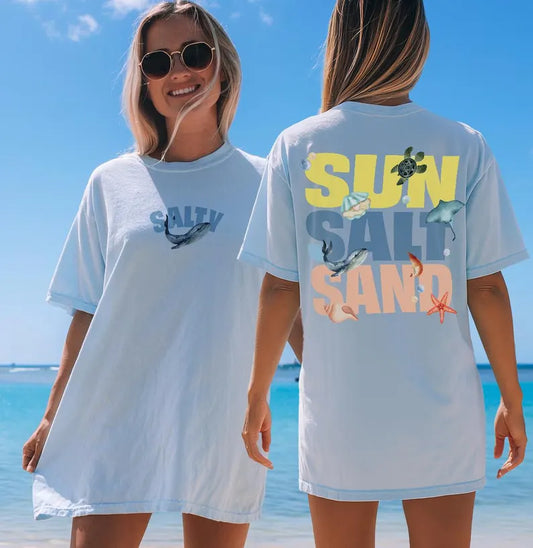 Sea Shirt 🩵 Beach long Tshirt